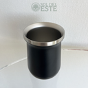 Maté en acier inoxydable noir Sol Del Este
