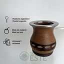 Maté en bois "Curvas" Argentina