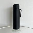 Thermos en acier inoxydable noir 1 litre Sol Del Este