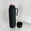 Thermos en acier inoxydable noir 1 litre Sol Del Este